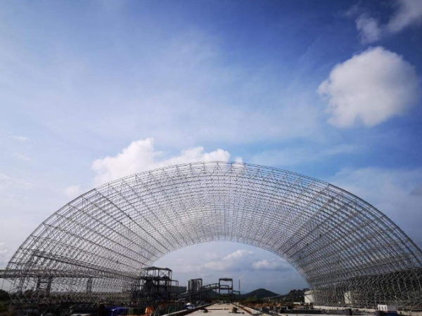 句容煤棚网架加工厂案例