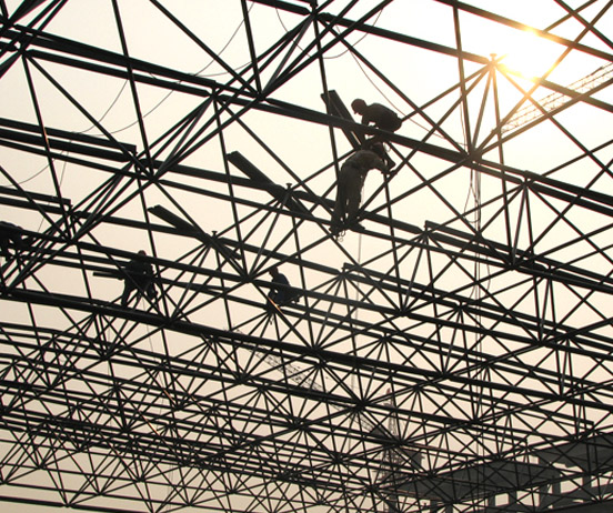 句容厂房网架安装